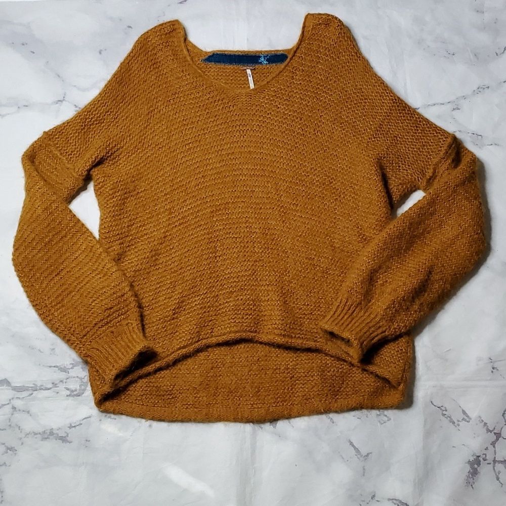 Free People All Mine Alpaca Blend V-Neck Sweater